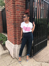 Load image into Gallery viewer, Baddie Logo Tee (White)